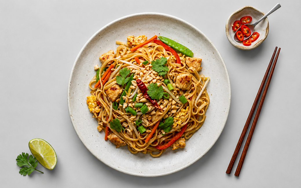 Food4Fitness chicken pad Thai